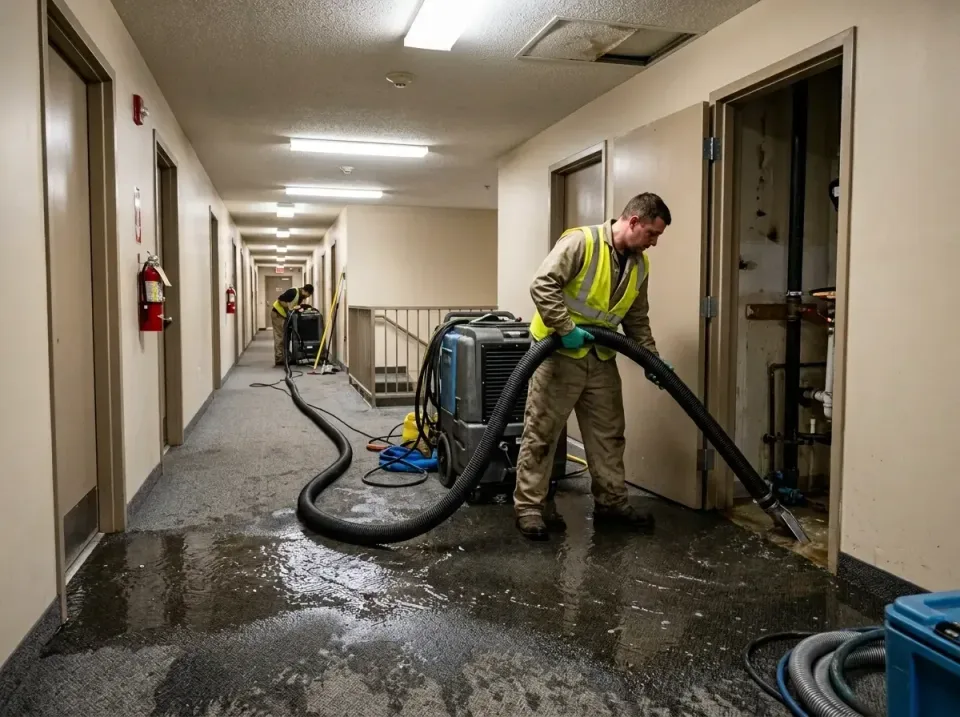 multi-unit-apartment-hallway-f-005 — frequently asked questions, Emergency Burst Pipe Water Extraction & Removal in Cedar Po…